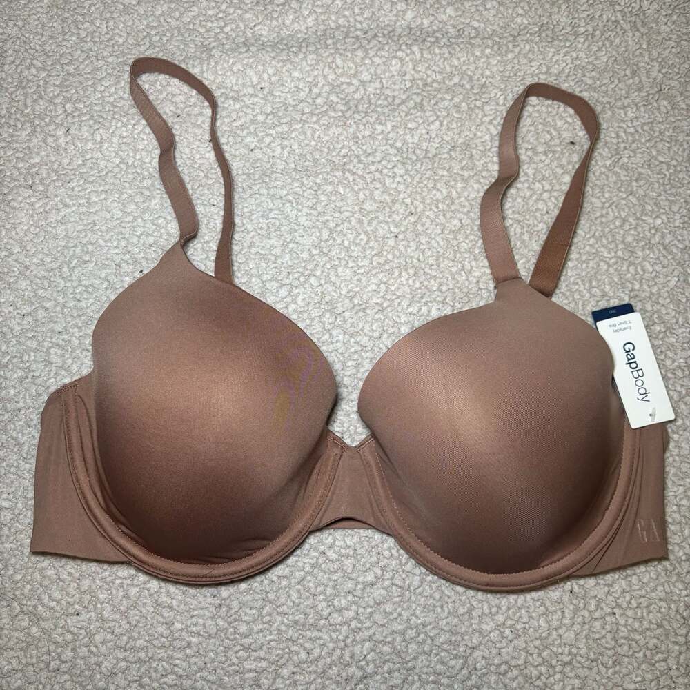 GapBody Everyday T-Shirt Bra 36D Brown